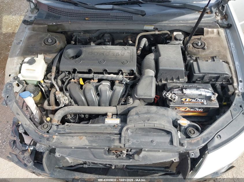 2009 Hyundai Sonata Gls VIN: 5NPET46C69H505580 Lot: 43355632