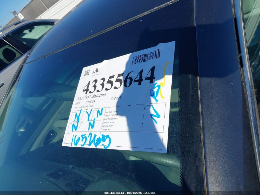 2009 Toyota Camry Le VIN: 4T4BE46K99R116167 Lot: 43355644