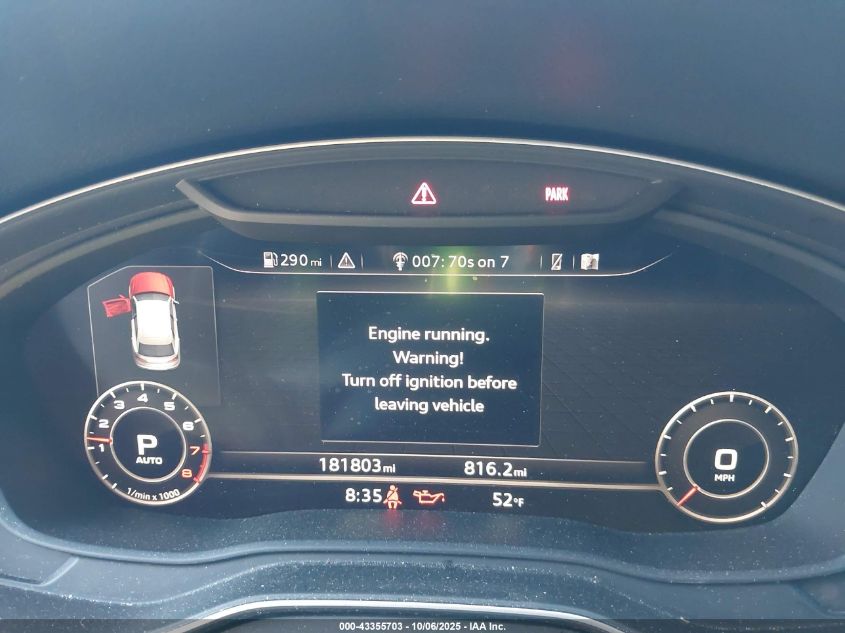 2018 Audi Q5 2.0T Premium/2.0T Tech Premium VIN: WA1BNAFY3J2018800 Lot: 43355703