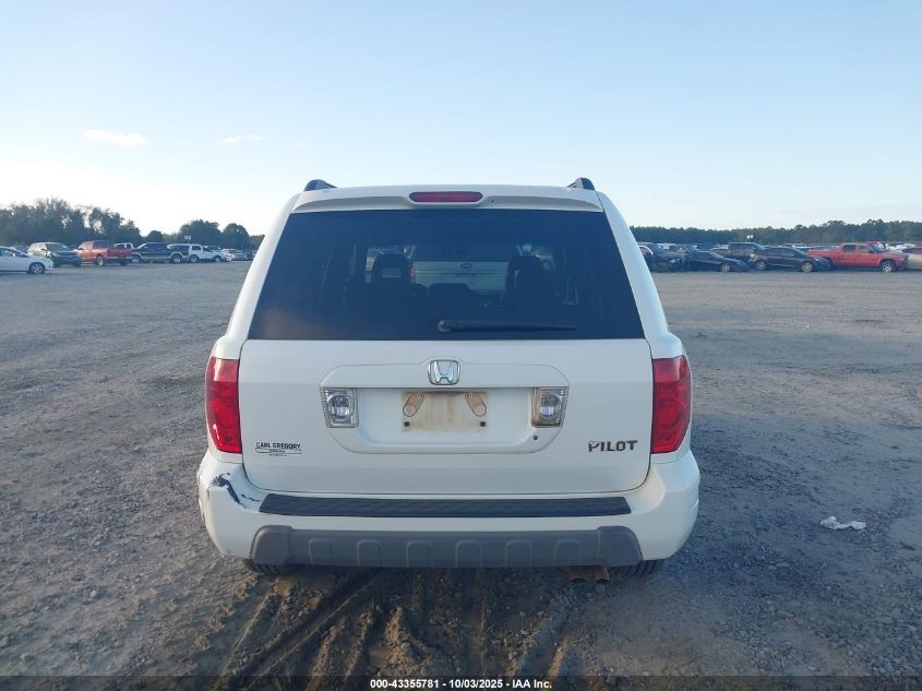 2004 Honda Pilot Ex-L VIN: 2HKYF18584H526943 Lot: 43355781