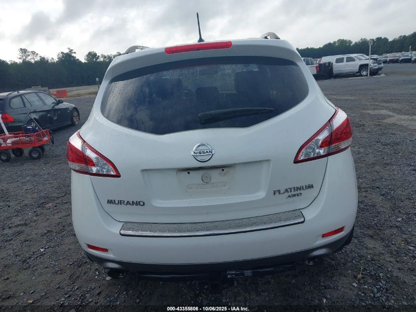 2014 Nissan Murano Le VIN: JN8AZ1MW5EW507760 Lot: 43355806