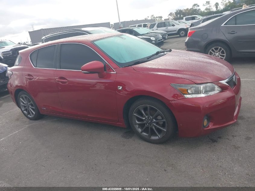 2012 Lexus Ct 200H Premium VIN: JTHKD5BH2C2090384 Lot: 43355809