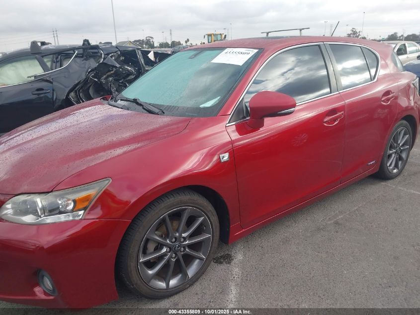 2012 Lexus Ct 200H Premium VIN: JTHKD5BH2C2090384 Lot: 43355809