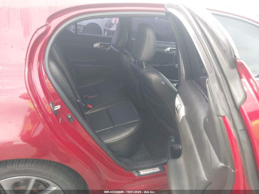 2012 Lexus Ct 200H Premium VIN: JTHKD5BH2C2090384 Lot: 43355809