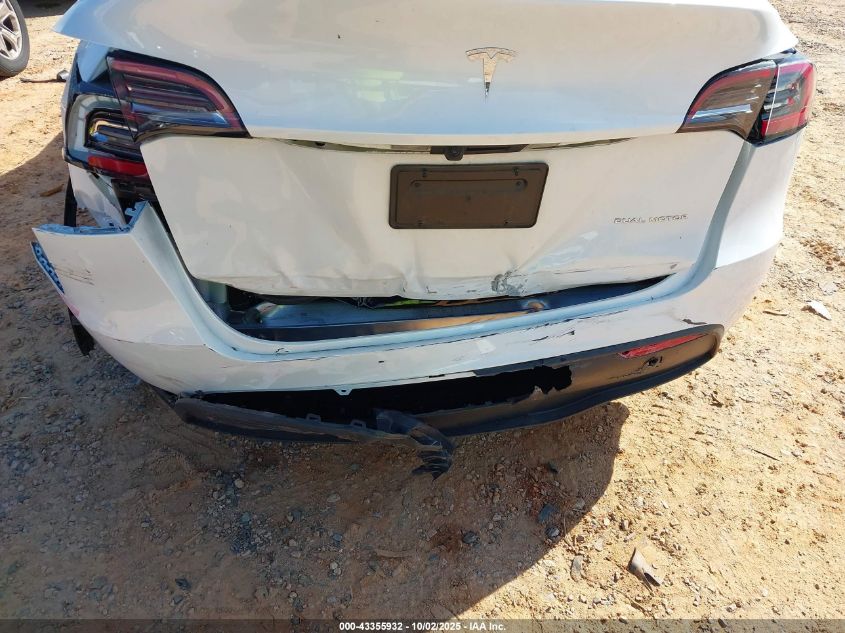 2023 Tesla Model Y Awd/Long Range Dual Motor All-Wheel Drive VIN: 7SAYGDEE3PA156622 Lot: 43355932