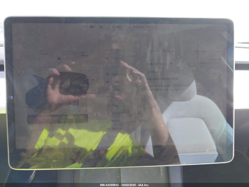 2023 Tesla Model Y Awd/Long Range Dual Motor All-Wheel Drive VIN: 7SAYGDEE3PA156622 Lot: 43355932