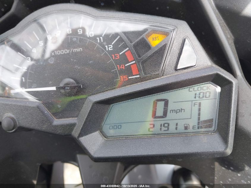 2015 Kawasaki Ex300 B VIN: JKAEX8B15FDA20491 Lot: 43355942