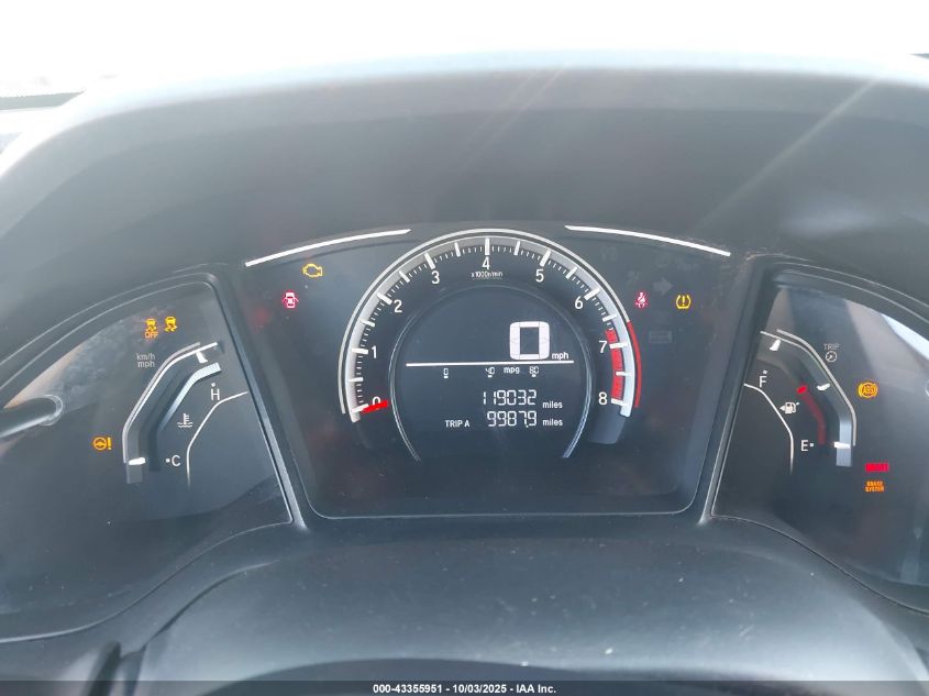 2018 Honda Civic Lx VIN: 19XFC2F57JE009660 Lot: 43355951