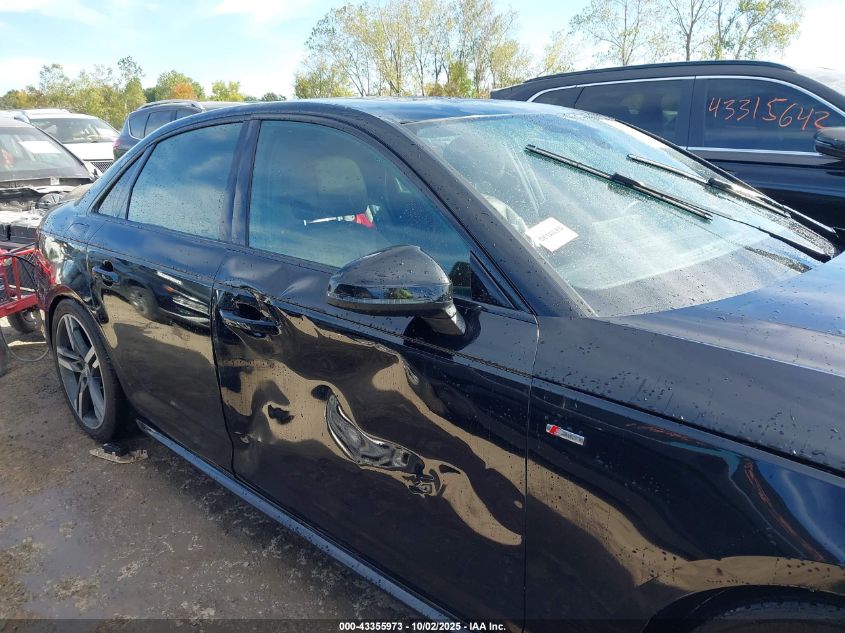 2017 Audi A4 2.0T Premium VIN: WAUENAF48HN032584 Lot: 43355973