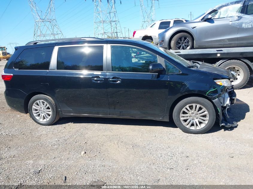 2017 Toyota Sienna Xle Premium 8 Passenger VIN: 5TDYZ3DCXHS845459 Lot: 43356036