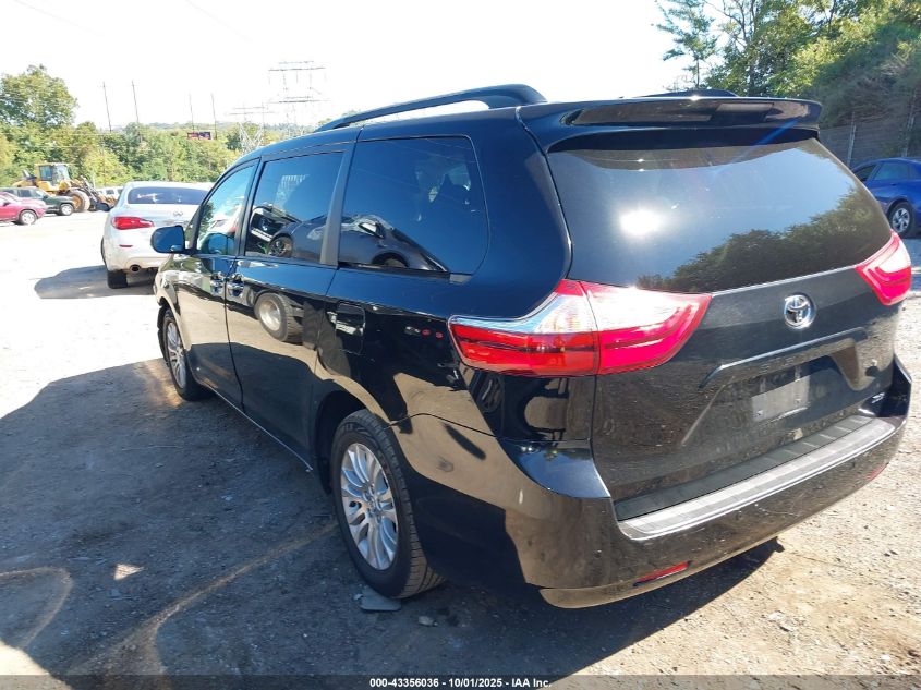 2017 Toyota Sienna Xle Premium 8 Passenger VIN: 5TDYZ3DCXHS845459 Lot: 43356036