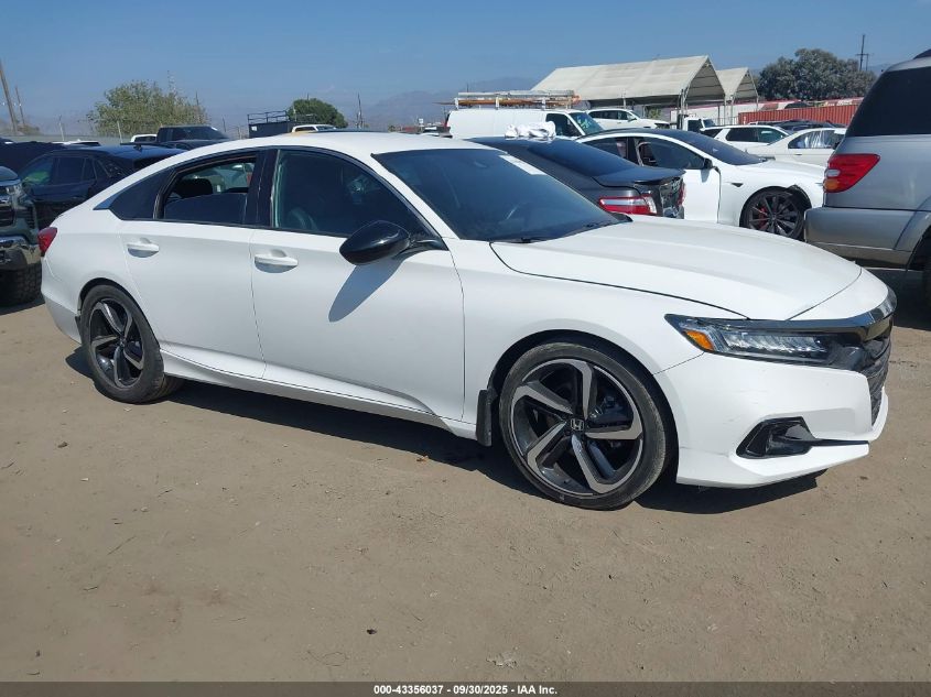 2021 Honda Accord Sport VIN: 1HGCV1F34MA105602 Lot: 43356037