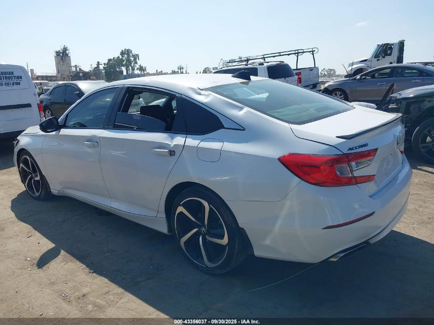 2021 Honda Accord Sport VIN: 1HGCV1F34MA105602 Lot: 43356037