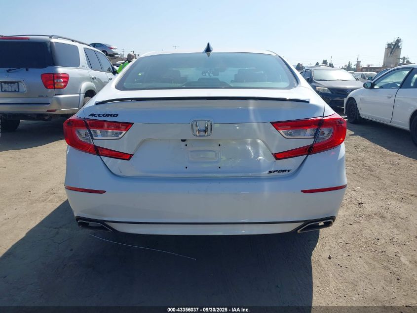 2021 Honda Accord Sport VIN: 1HGCV1F34MA105602 Lot: 43356037