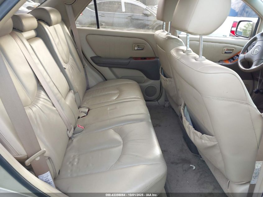 2001 Lexus Rx 300 VIN: JTJHF10U910165733 Lot: 43356064