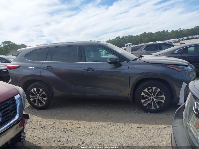 2021 Toyota Highlander Xle VIN: 5TDGZRBH3MS072874 Lot: 43356075