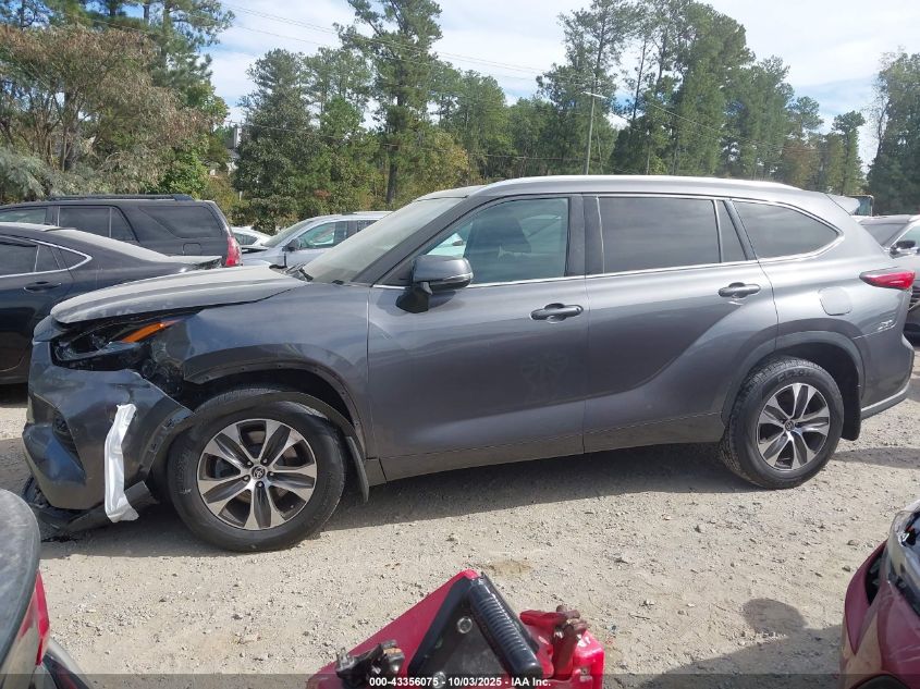 2021 Toyota Highlander Xle VIN: 5TDGZRBH3MS072874 Lot: 43356075