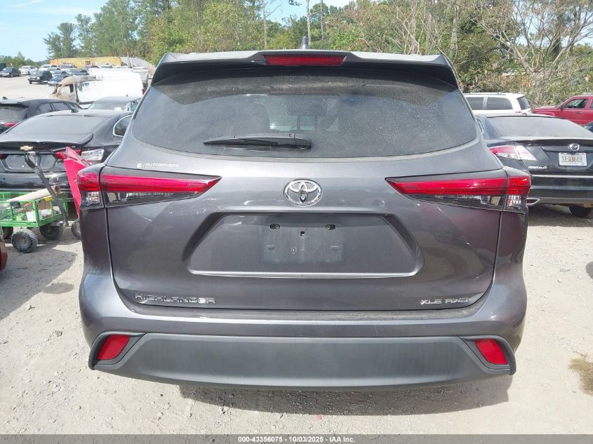 2021 Toyota Highlander Xle VIN: 5TDGZRBH3MS072874 Lot: 43356075