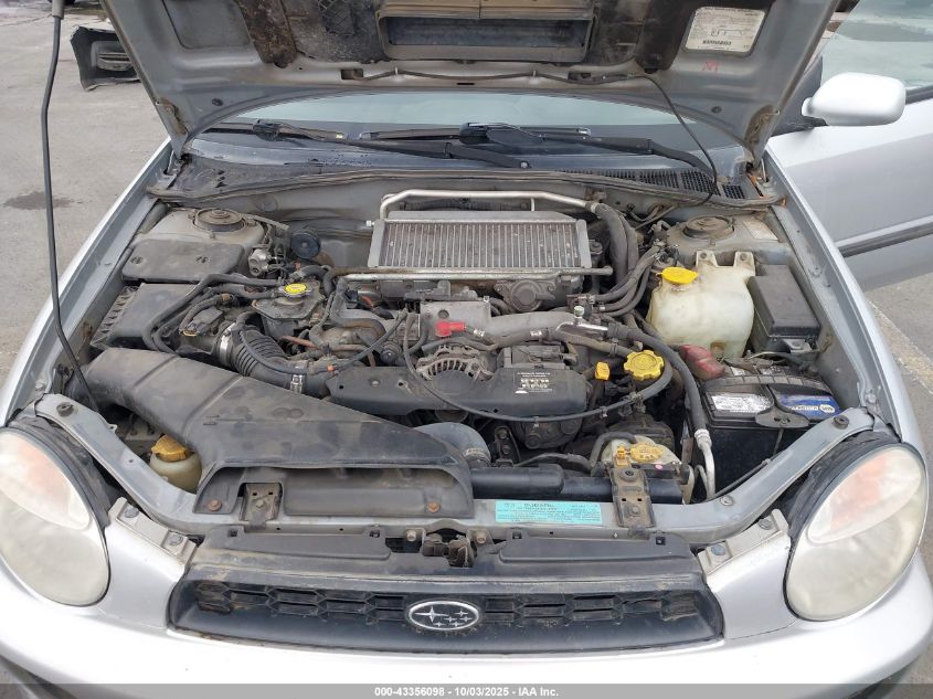 2002 Subaru Impreza Wrx VIN: JF1GG29692H807026 Lot: 43356098