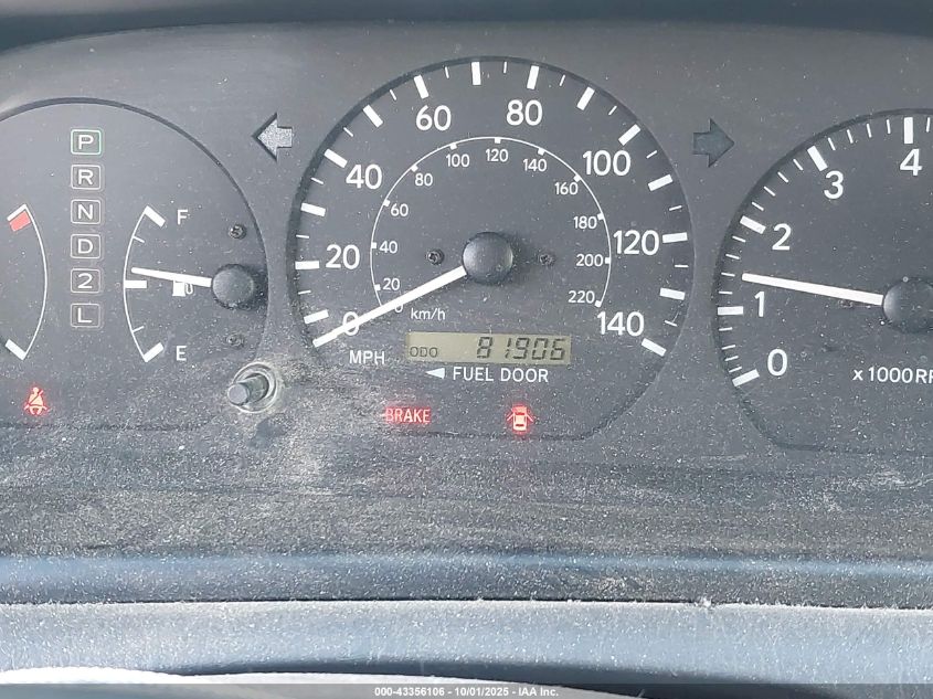 2000 Toyota Camry Le V6 VIN: JT2BF28K8Y0235999 Lot: 43356106