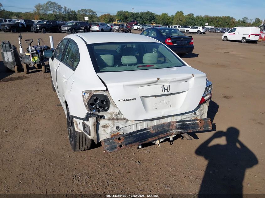 2012 Honda Civic Lx VIN: 2HGFB2F59CH305288 Lot: 43356139