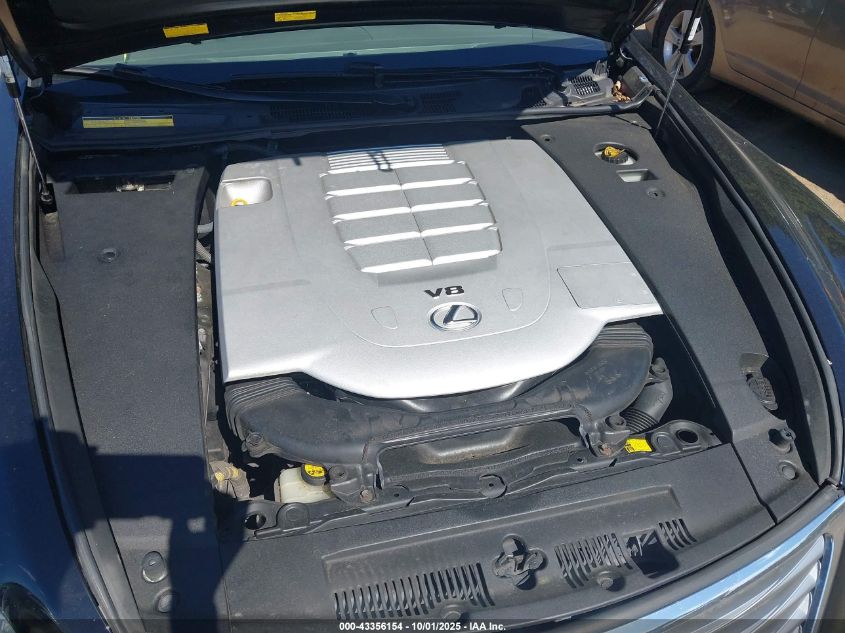 2010 Lexus Ls 460 L VIN: JTHDL5EF9A5001265 Lot: 43356154