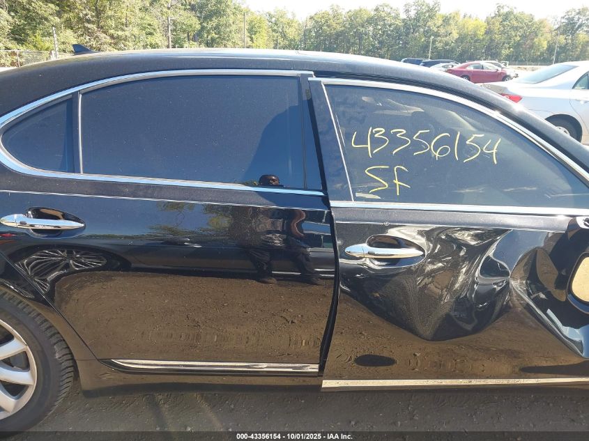 2010 Lexus Ls 460 L VIN: JTHDL5EF9A5001265 Lot: 43356154