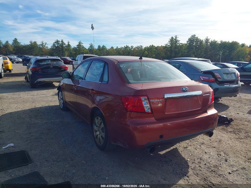 2009 Subaru Impreza 2.5I orange sedan gasoline JF1GE61679G504206 photo #4