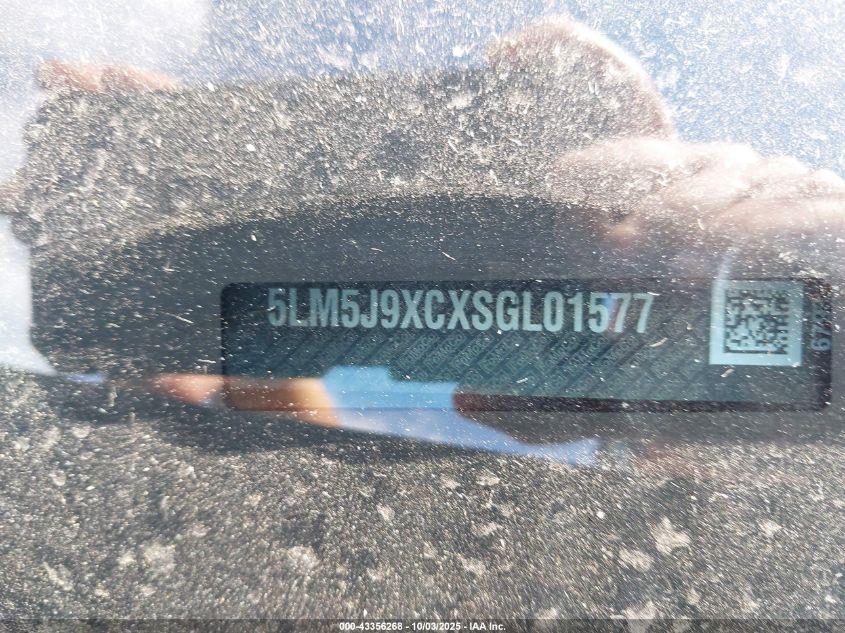 2025 Lincoln Aviator Black Label VIN: 5LM5J9XCXSGL01577 Lot: 43356268