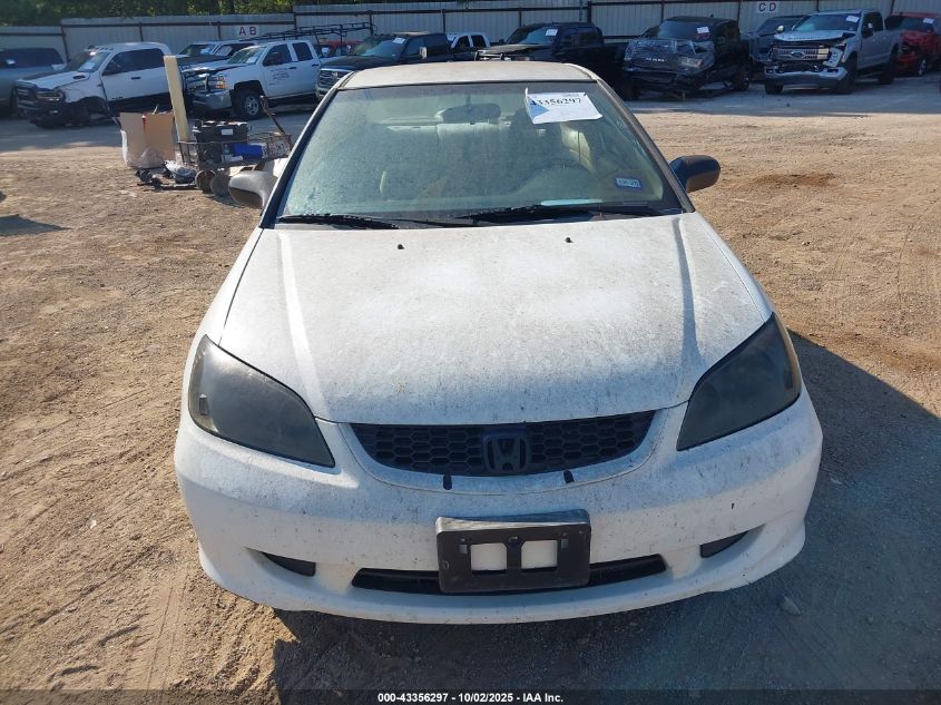 2005 Honda Civic Lx VIN: 1HGEM22555L050995 Lot: 43356297