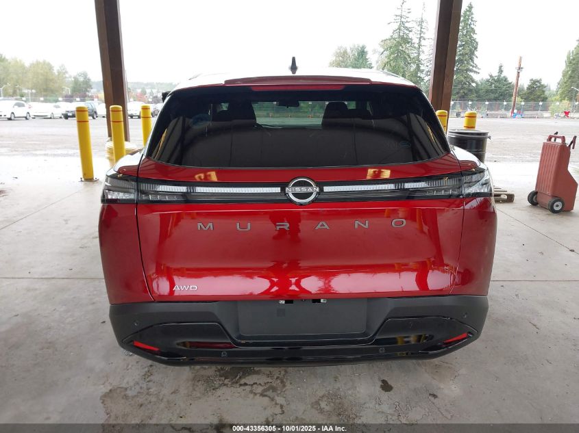 2025 Nissan Murano Sv VIN: 5N1AZ3BS8SC132043 Lot: 43356305