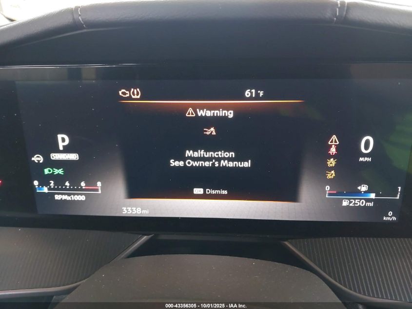 2025 Nissan Murano Sv VIN: 5N1AZ3BS8SC132043 Lot: 43356305