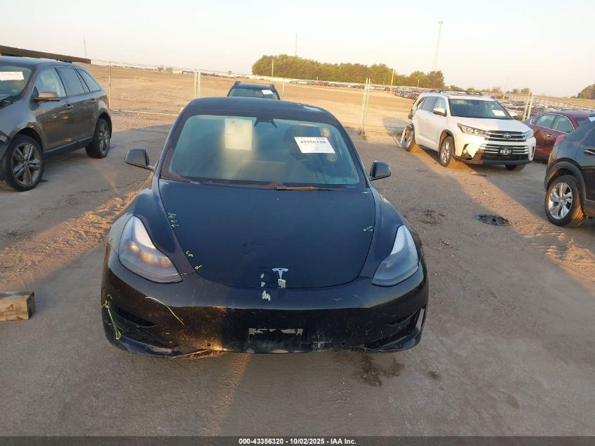 2022 Tesla Model 3 Long Range Dual Motor All-Wheel Drive VIN: 5YJ3E1EBXNF152195 Lot: 43356320