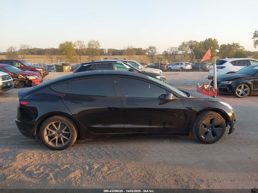 2022 Tesla Model 3 Long Range Dual Motor All-Wheel Drive VIN: 5YJ3E1EBXNF152195 Lot: 43356320