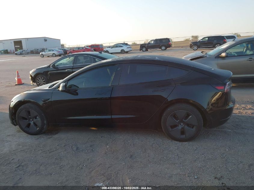 2022 Tesla Model 3 Long Range Dual Motor All-Wheel Drive VIN: 5YJ3E1EBXNF152195 Lot: 43356320