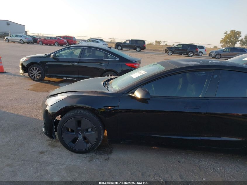 2022 Tesla Model 3 Long Range Dual Motor All-Wheel Drive VIN: 5YJ3E1EBXNF152195 Lot: 43356320
