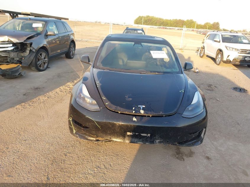 2022 Tesla Model 3 Long Range Dual Motor All-Wheel Drive VIN: 5YJ3E1EBXNF152195 Lot: 43356320
