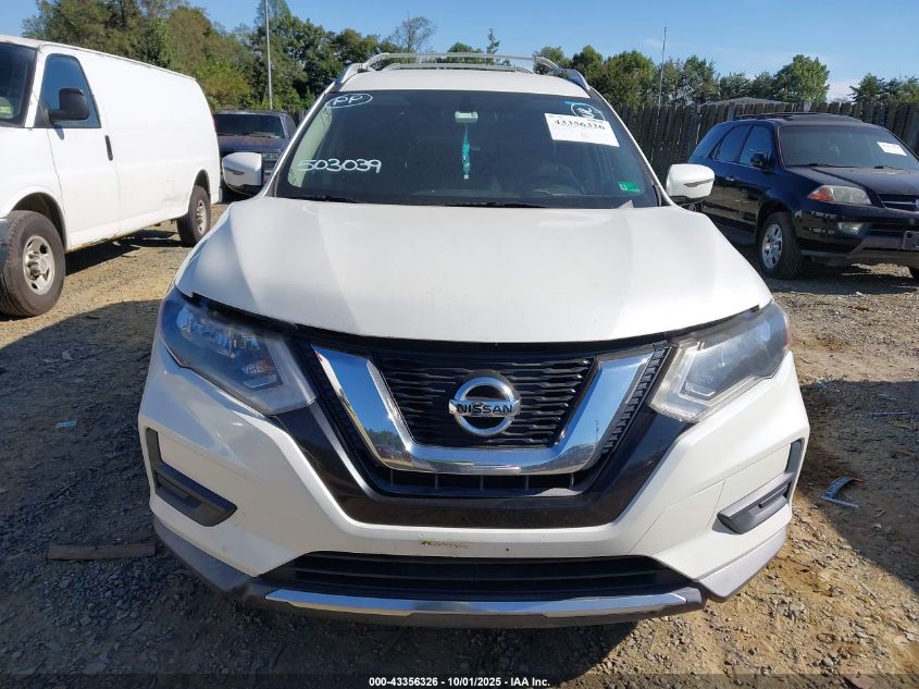 2017 Nissan Rogue Sv VIN: KNMAT2MT0HP503039 Lot: 43356326