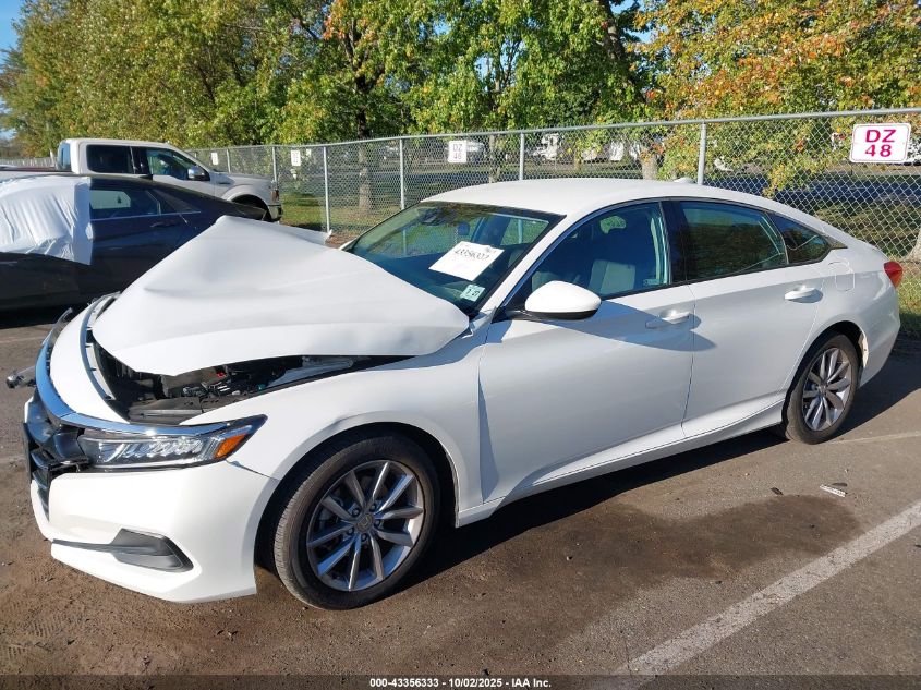 2022 Honda Accord Lx VIN: 1HGCV1F16NA033401 Lot: 43356333