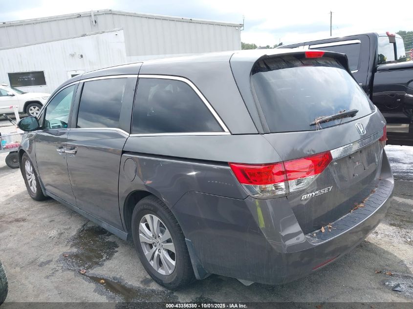 2016 Honda Odyssey Ex-L VIN: 5FNRL5H63GB099767 Lot: 43356380