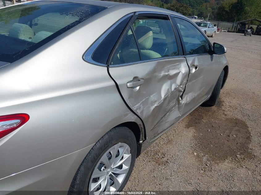 2015 Toyota Camry Le VIN: 4T4BF1FK0FR463233 Lot: 43356400