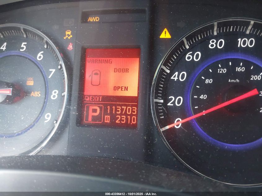 2011 Infiniti Fx35 VIN: JN8AS1MW2BM730799 Lot: 43356412