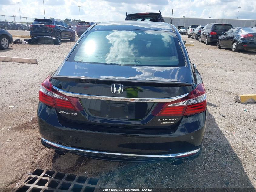 2016 Honda Accord Sport VIN: 1HGCR2F59GA177752 Lot: 43356425