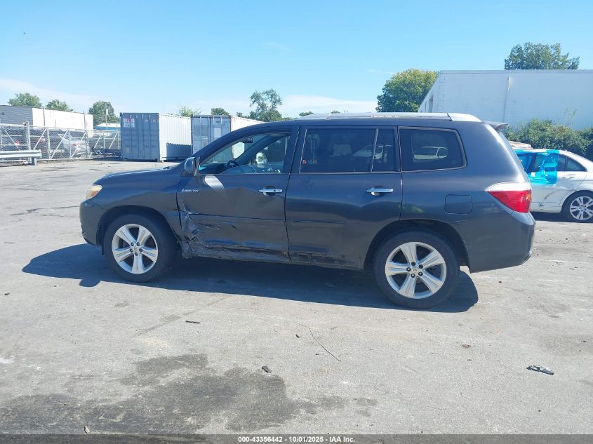 2008 Toyota Highlander Limited VIN: JTEES42A782043758 Lot: 43356442