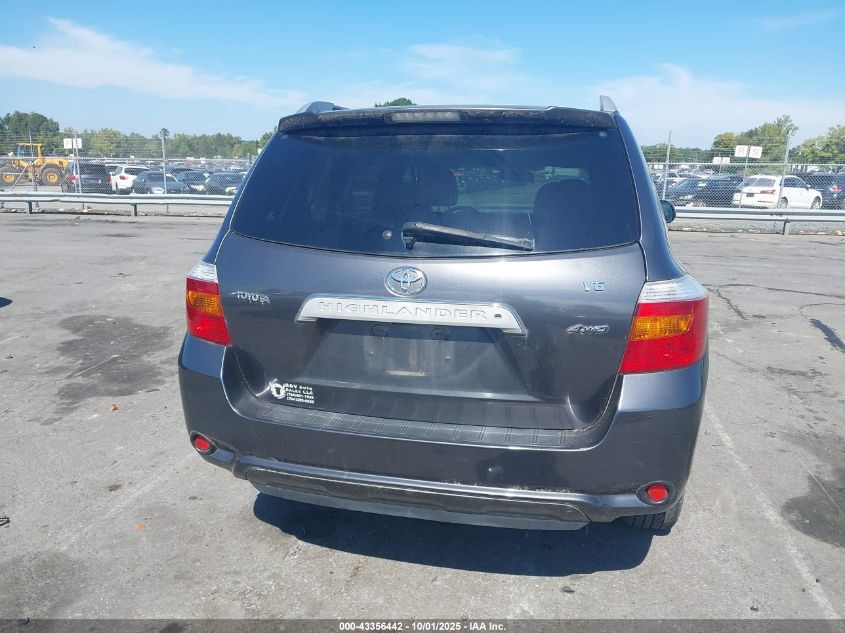 2008 Toyota Highlander Limited VIN: JTEES42A782043758 Lot: 43356442