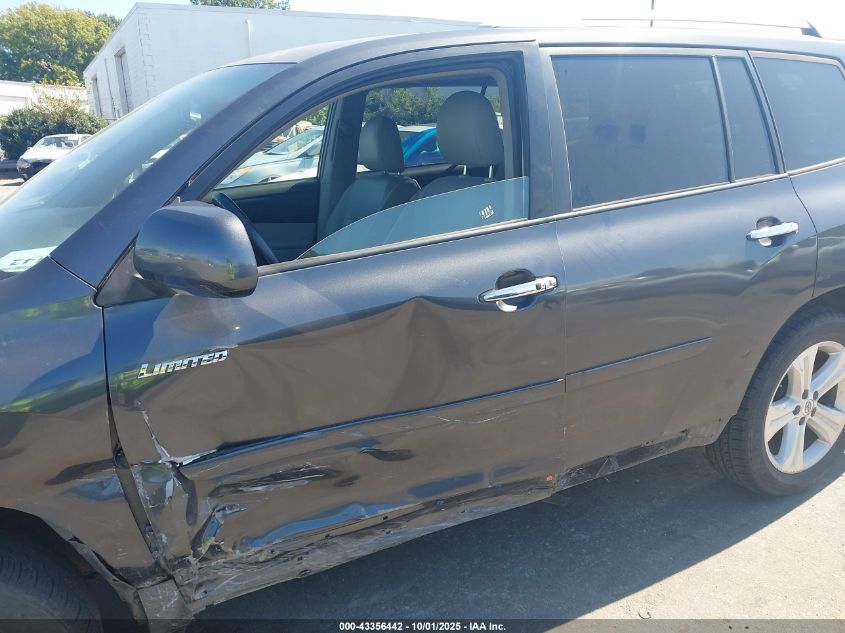 2008 Toyota Highlander Limited VIN: JTEES42A782043758 Lot: 43356442