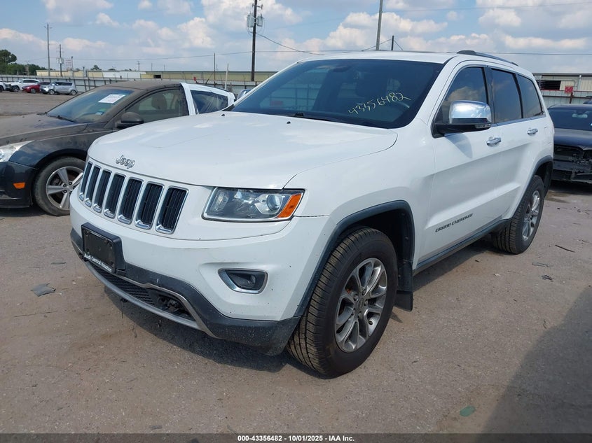 Vin: 1c4rjfbgxec238400, lot: 43851203, jeep grand cherokee limited 20142