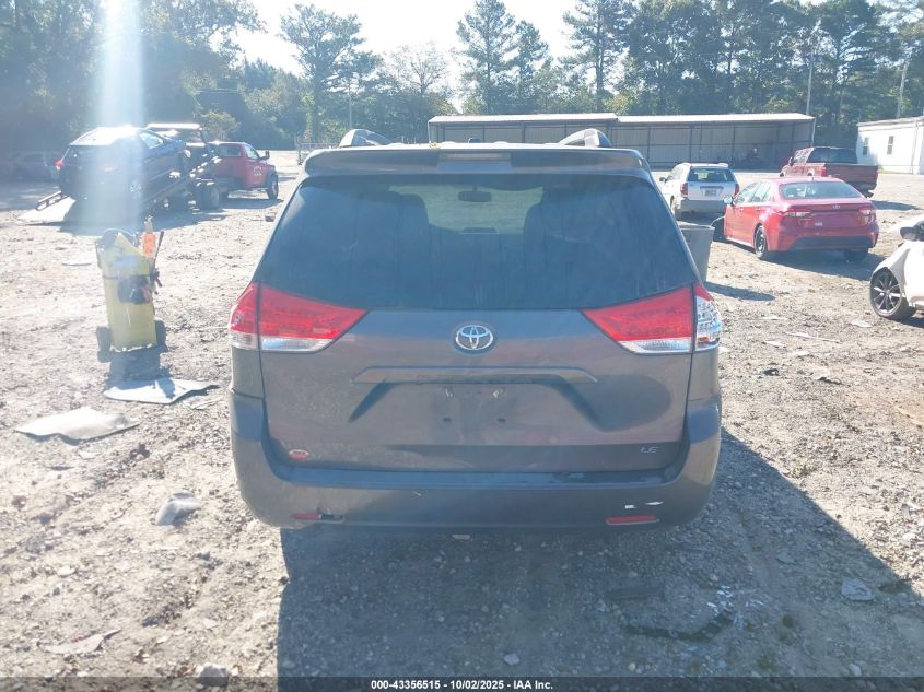 2013 Toyota Sienna Le V6 8 Passenger VIN: 5TDKK3DCXDS368214 Lot: 43356515