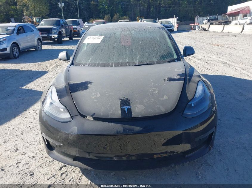 2022 Tesla Model 3 Rear-Wheel Drive VIN: 5YJ3E1EA8NF185817 Lot: 43356566