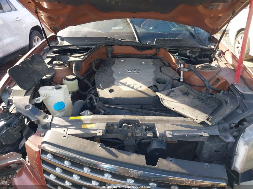 2008 Infiniti Fx35 VIN: JNRAS08W88X209531 Lot: 43356574